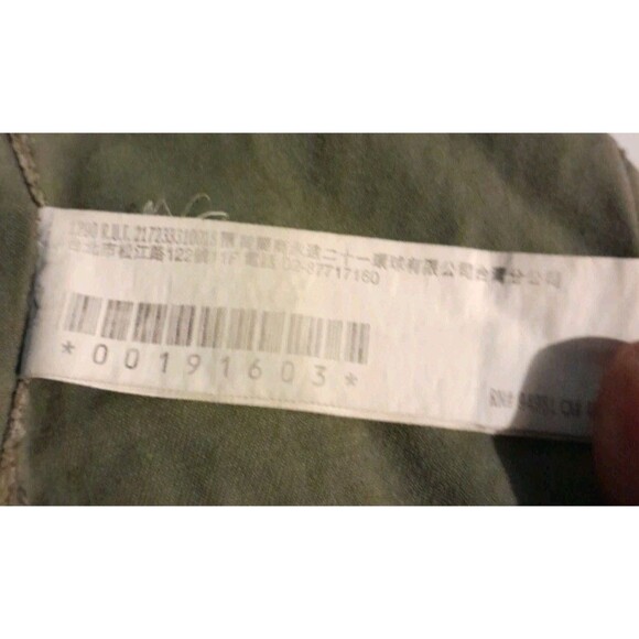 Forever 21 Utility Drawstring Army Green Jacket With Patches Size Small Pockets - Picture 15 of 16